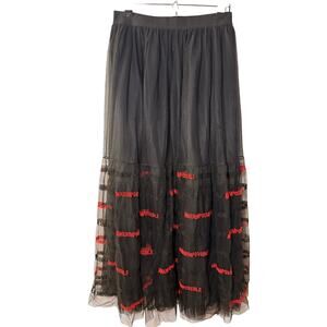 Pinko "Amour Impossible" Tulle Midi Skirt - IT 42 / US 6